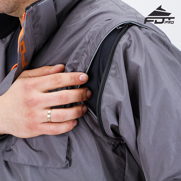 Reliable Zipper on Sleeve for Professional Design Dog Tracking Jacket