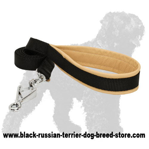 Training Nylon Russian Terrier Leash with Padded Handle