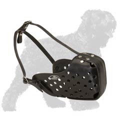 Black Russian Terrier Hand-made Muzzle 