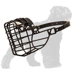 Perfect fit wire basket Black Russian Terrier muzzle