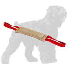 Strong Stitched Training Jute Black Russian Terrier Tug