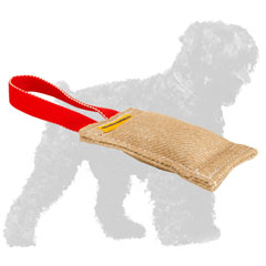Practical Jute Black Russian Terrier Tug with Reliable Handle