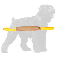 Hand-Made Training Leather Russian Terrier Bite Tug